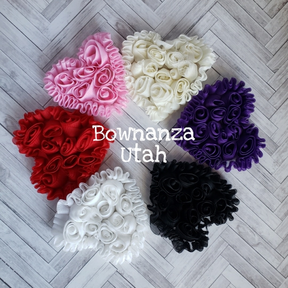 Heart hair clips